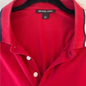 Michael Kors Red Polo Shirt